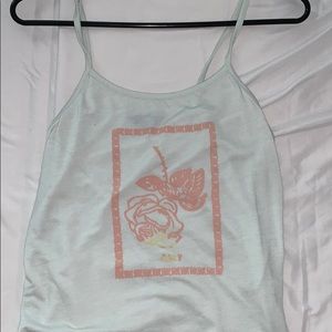 Obey light blue tank top